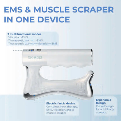 Softens Tight Fascia With EMS and Heat for Visible Firming
