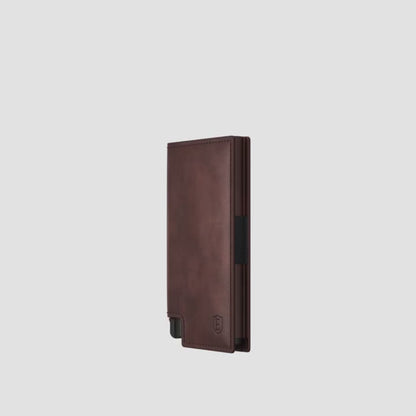 Premium slim and compact men's leather wallet – One-touch card access, elegant design.